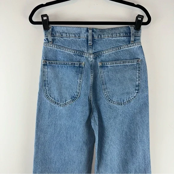Reformation Jeans Brynn High Rise Wide Leg Trouser Jeans in Oneida Women Size 26 - Picture 6 of 14